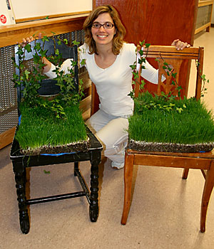 Sod-seated chairs