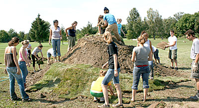 sod sculpture construction