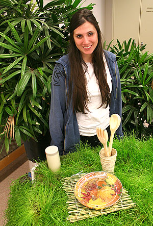 Plant-material place setting