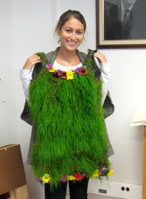 Grass dress.